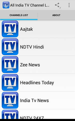 All India TV Channel Live स्क्रीनशॉट 1