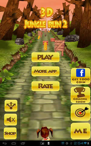 3D Jungle Runner : Racing Game screenshot 1