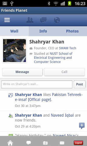Facebook for Android Lite screenshot 1