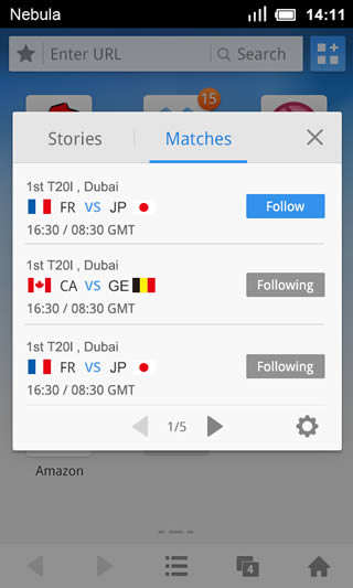 Cricket by UC Browser screenshot 3