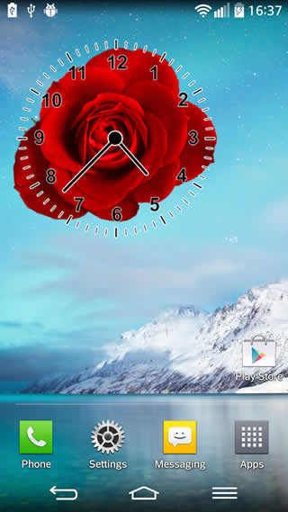 Rose Clock screenshot 1