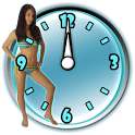 Sexy Girl Analog Clock
