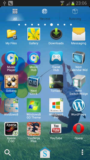Galaxy S4 Go Launcher EX Theme screenshot 2