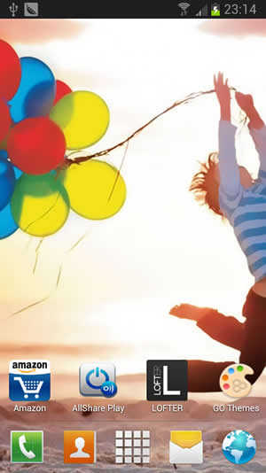 Galaxy S4 Go Launcher EX Theme screenshot 1