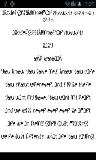 Love Fonts FlipFont Free screenshot 3