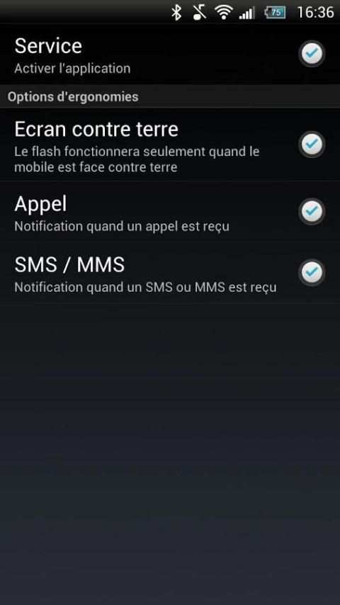 Flashlight Call screenshot 1