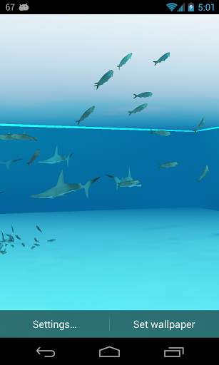 3D Shark Live Wallpaper screenshot 2