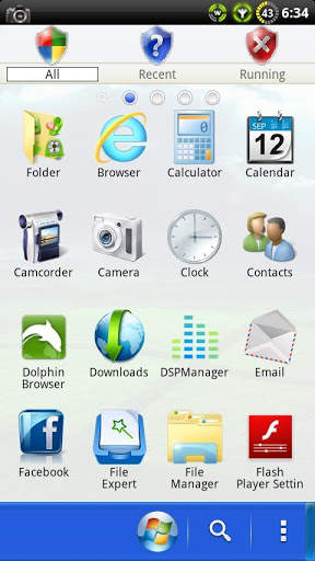 Windows GO Launcher Theme screenshot 2