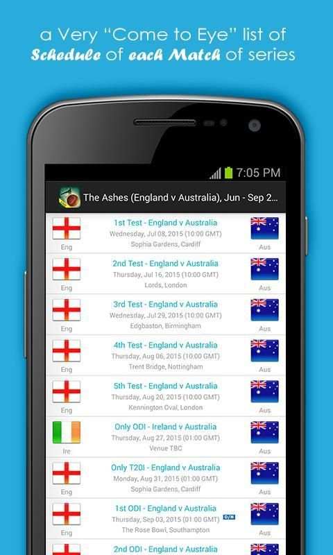 Live Cricket Scores & Schedule 9 تصوير الشاشة