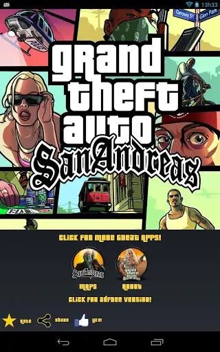 Gta San Andreas apk download One click install FREE