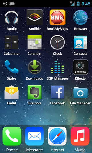iPhone 5S Launcher Theme स्क्रीनशॉट 2
