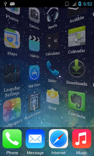 iPhone 5S Launcher Theme स्क्रीनशॉट 4
