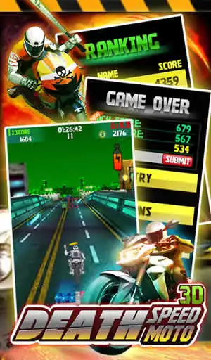 Death Speed:Moto 3D-Free Game screenshot 1