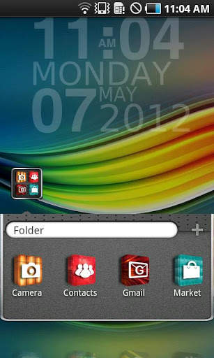3D Icons GO LauncherEX Theme 4 تصوير الشاشة