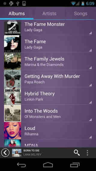 Fusion Music Player скриншот 1