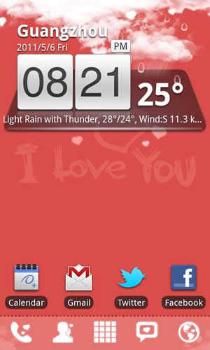 Love Theme GO Launcher EX screenshot 1