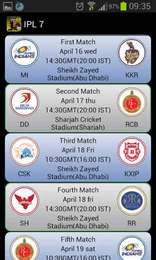 IPL 2014 / IPL 7 3 تصوير الشاشة