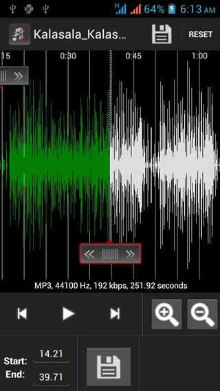 Easy Mp3 Cutter Ringtone maker screenshot 1