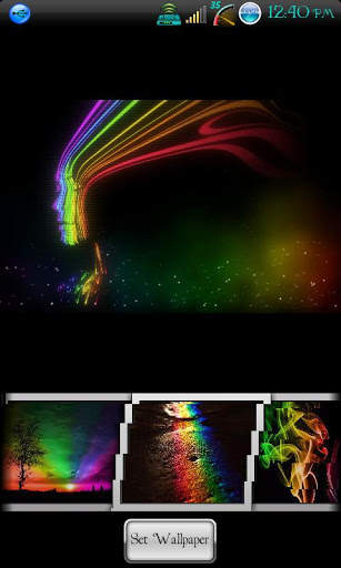 Apex/Go Launcher Rainbows pink screenshot 2