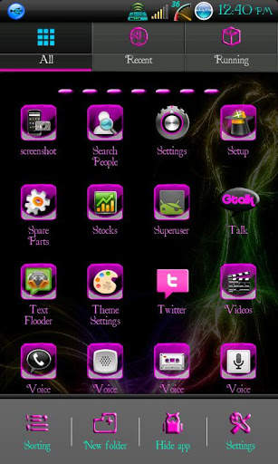 Apex/Go Launcher Rainbows pink screenshot 3