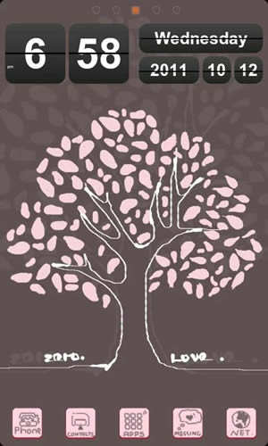 Lovetree Theme GO Launcher EX screenshot 1