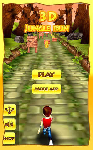 3D Jungle Runner : Racing Game 1 تصوير الشاشة