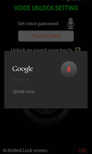 Voice Screen Lock screenshot 2
