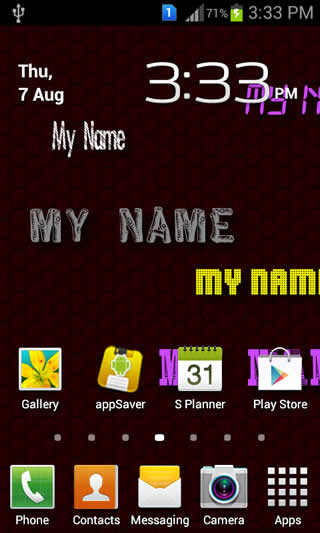 My Name Live Wallpaper screenshot 1