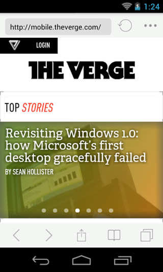 iOS 7 Browser screenshot 2