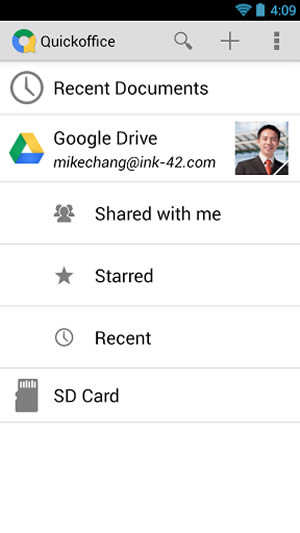 Quickoffice screenshot 4