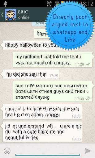 Cool Fonts for Whatsapp &amp; Line screenshot 3