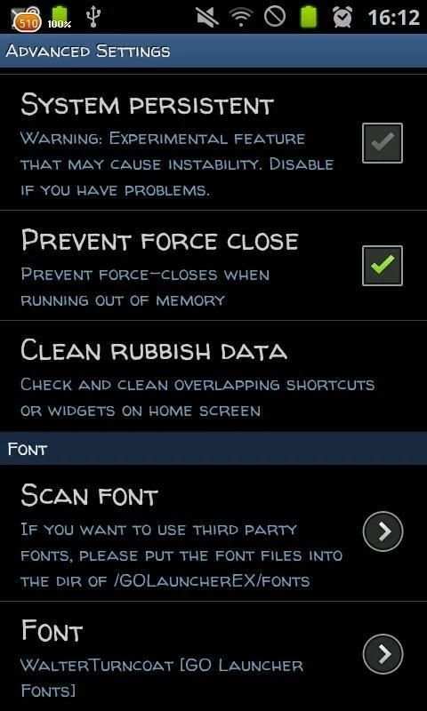 GO Launcher Fonts screenshot 1