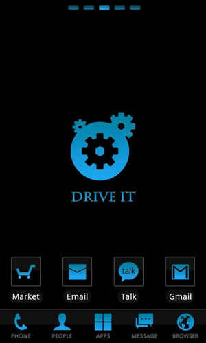 Cool Blue Theme GO Launcher EX screenshot 1