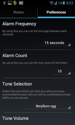 Missed Call / SMS Alert screenshot 3