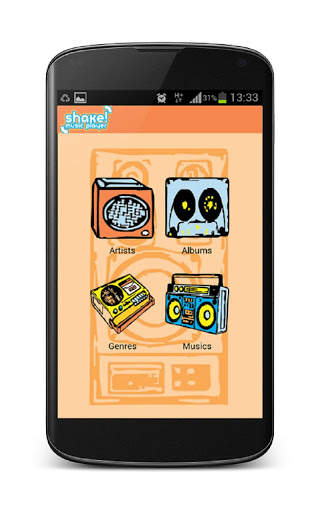 Shake! Music Player Free screenshot 1
