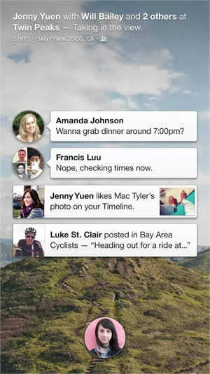 Facebook Home screenshot 2