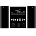 audio player with built-in eq icon