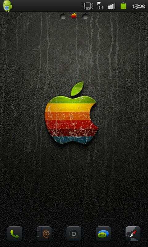 iPhone Black Go Launcher Theme screenshot 1