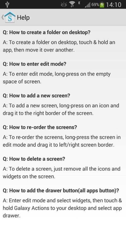Galaxy Launcher screenshot 1