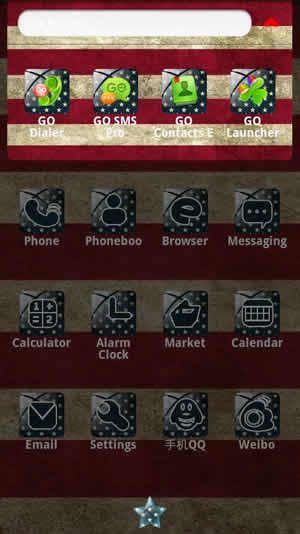 USAflag Theme GO Launcher EX screenshot 4