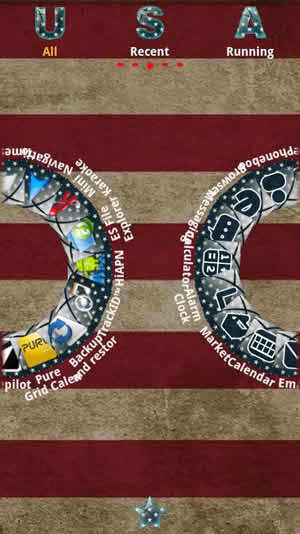 USAflag Theme GO Launcher EX screenshot 3