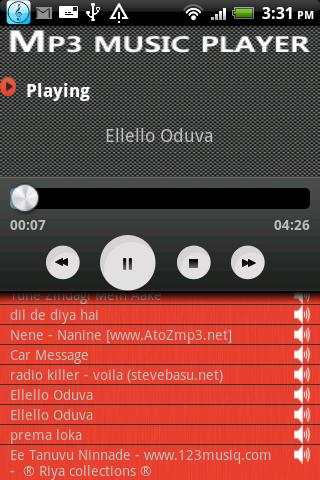 MP3 Music Player screenshot 1