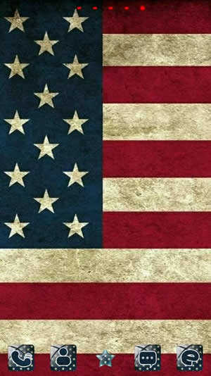 USAflag Theme GO Launcher EX screenshot 1