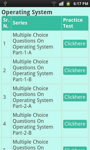 Computer operating system quiz screenshot 1