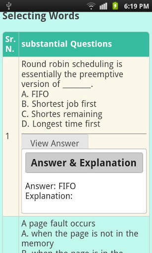 Computer operating system quiz screenshot 3