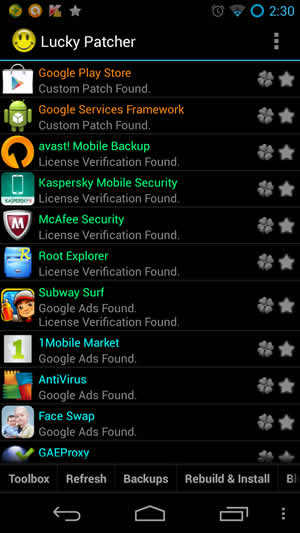 Lucky Patcher for Root Users screenshot 1