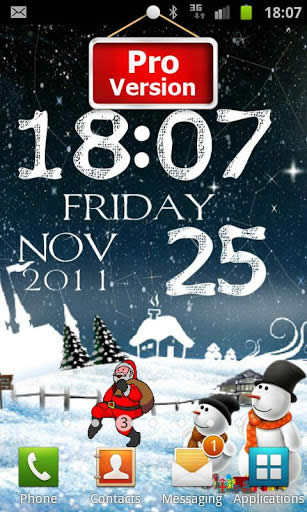 Merry Christmas Live Wallpaper 1 تصوير الشاشة