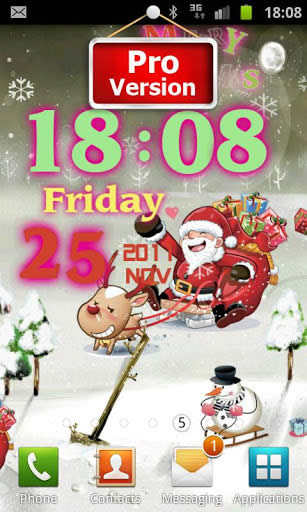 Merry Christmas Live Wallpaper 3 تصوير الشاشة