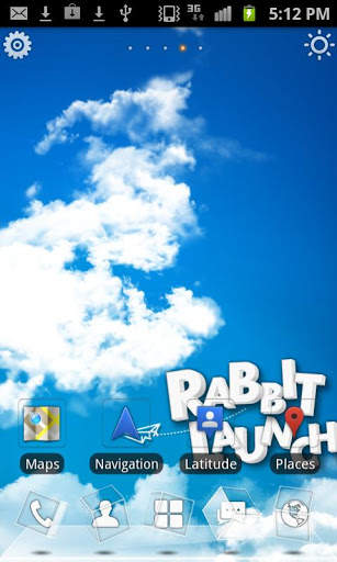 Rabbit Launcher 3D Home Theme screenshot 1