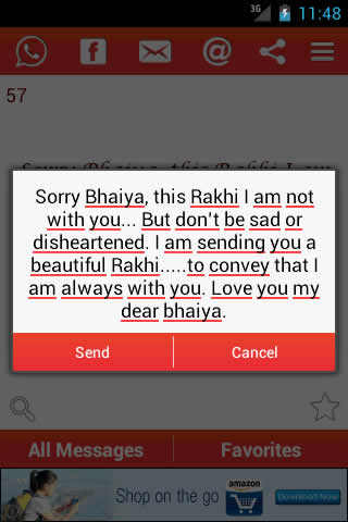 Raksha Bandhan SMS & Wishes screenshot 2